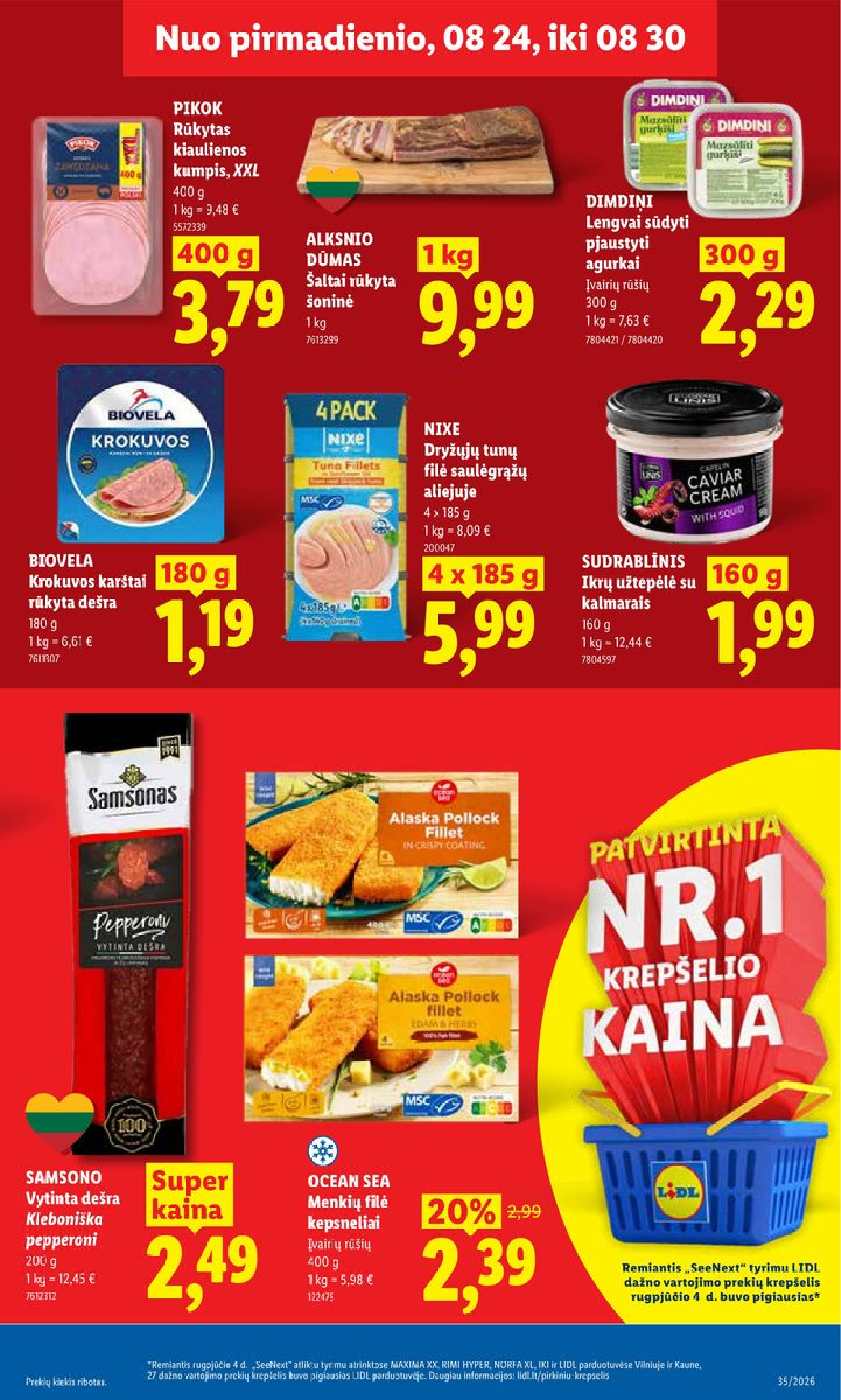 MAISTO PREKIŲ PASIŪLYMAI – 23 puslapis