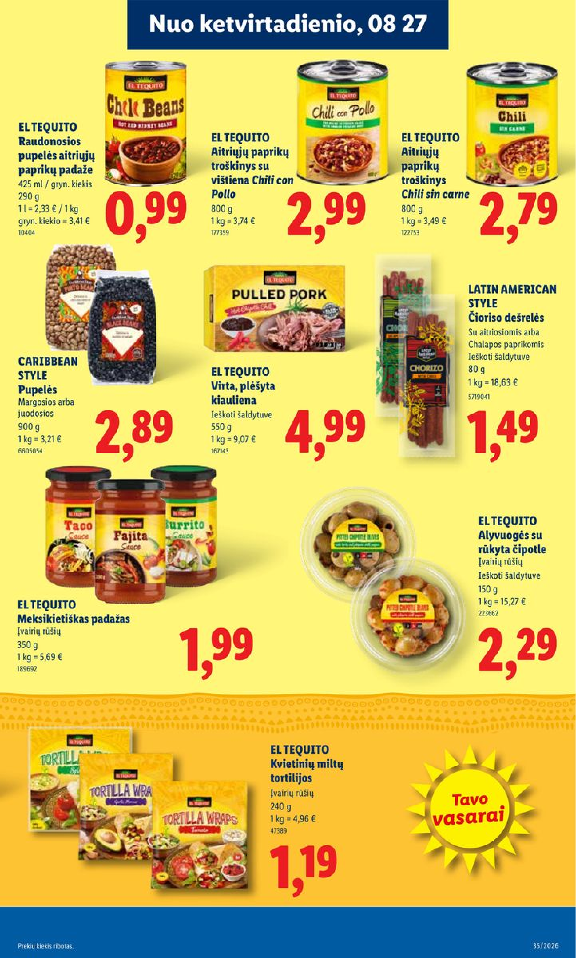 MAISTO PREKIŲ PASIŪLYMAI – 25 puslapis