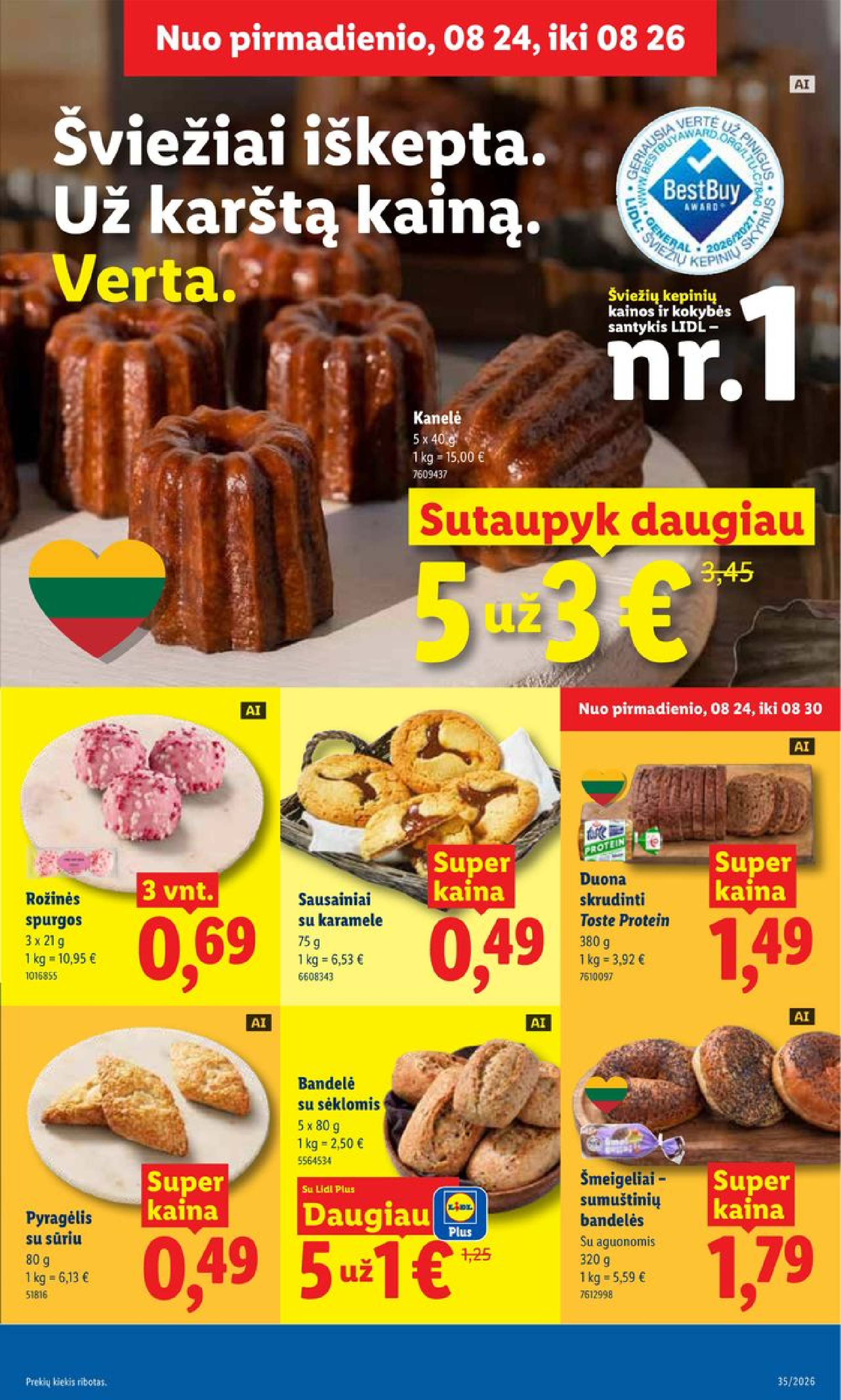 MAISTO PREKIŲ PASIŪLYMAI – 3 puslapis