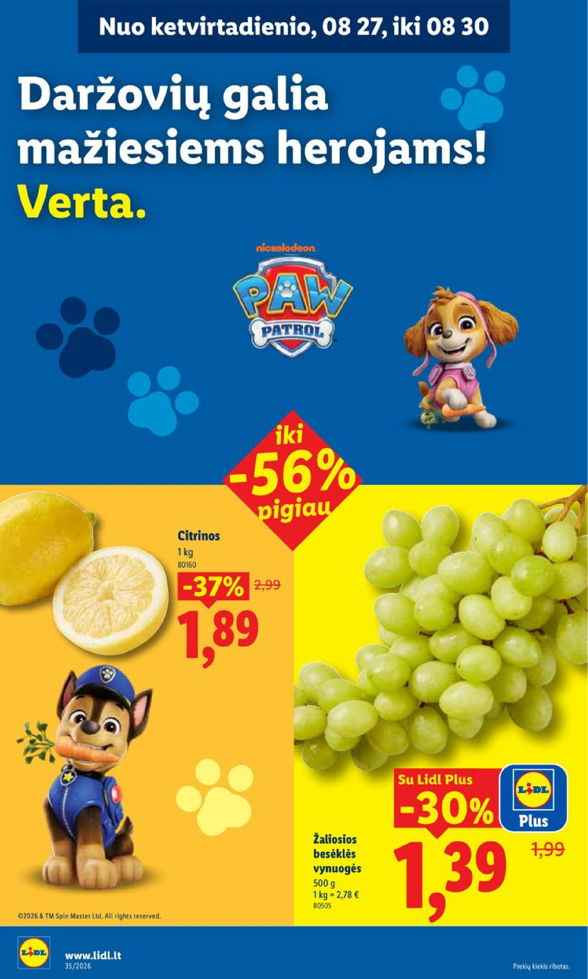 MAISTO PREKIŲ PASIŪLYMAI – 34 puslapis