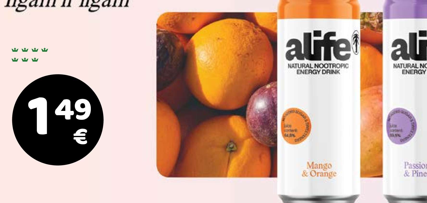 ALIFE NATURAL NOOTROPIC ENERGY DRINK