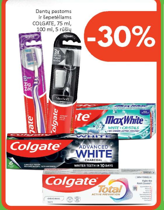 Dantų pastoms ir šepetėliams COLGATE, 75 ml