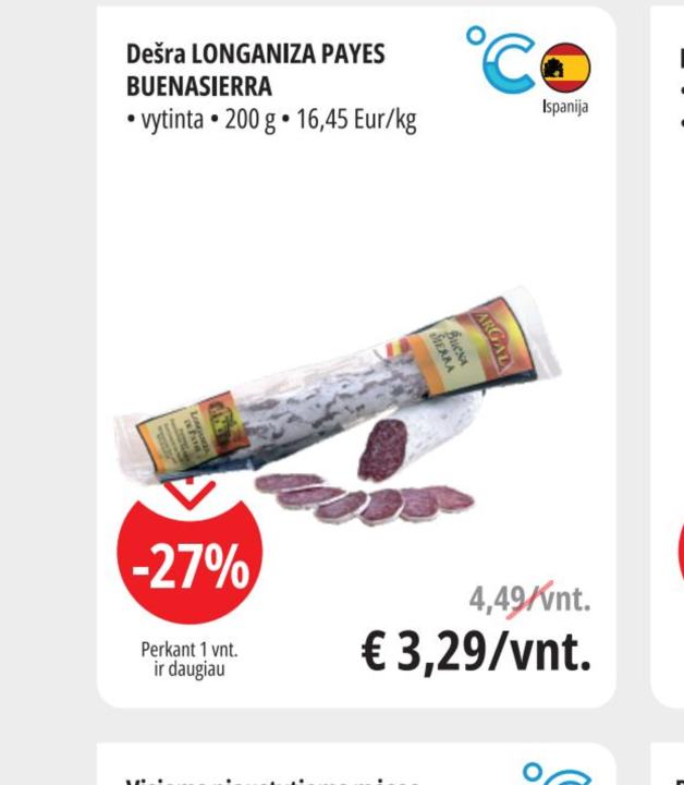 Dešra LONGANIZA PAYES BUENASIERRA, 200 g