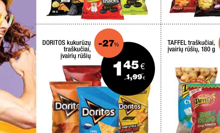 DORITOS kukurūzų traškučiai