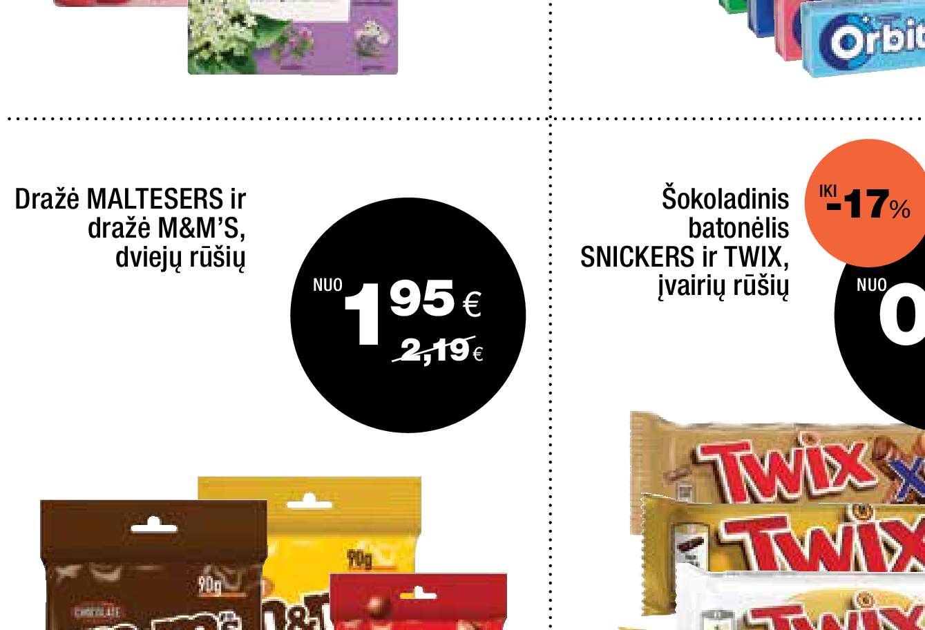 Dražė MALTESERS ir dražė M&M's
