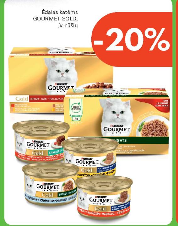 Ėdalas katėms GOURMET GOLD