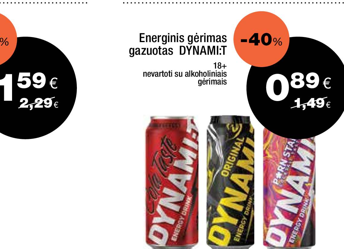 Energinis gėrimas gazuotas DYNAMIT