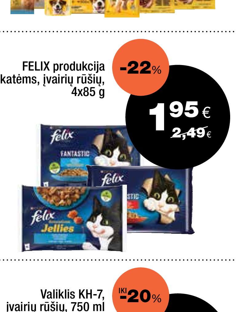 FELIX produkcija katėms, 4 x 85 g