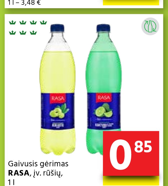 Gaivusis gėrimas RASA, 1 l