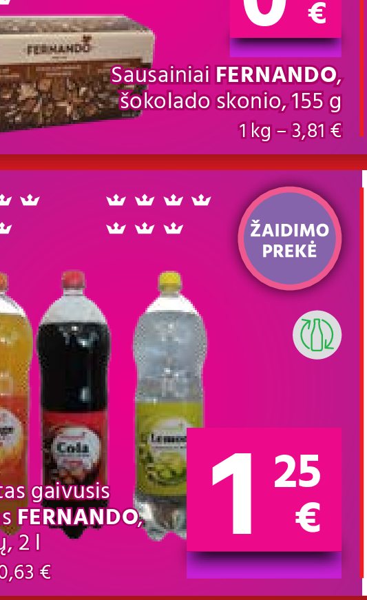 Gazuotas gaivusis gėrimas FERNANDO, 2 l