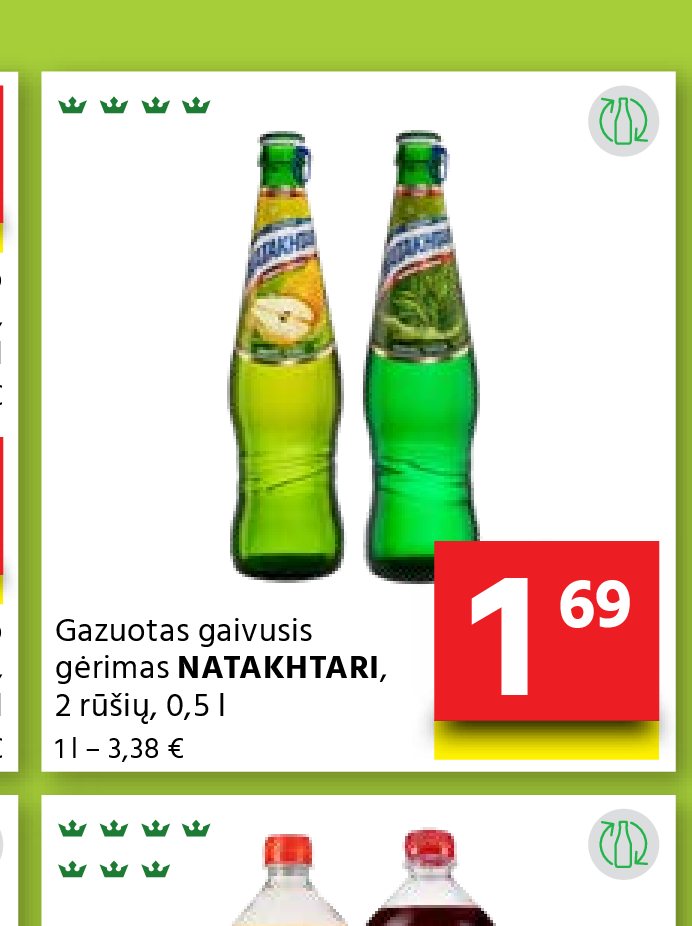 Gazuotas gaivusis gėrimas NATAKHTARI, 0.5 l