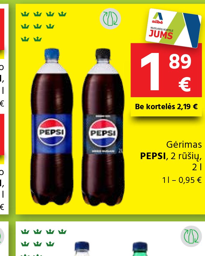 Gėrimas PEPSI, 2 l