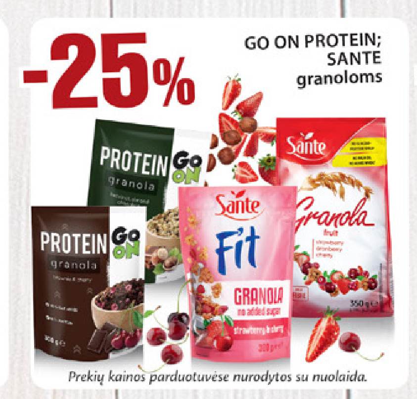 GO ON PROTEIN; SANTE granoloms