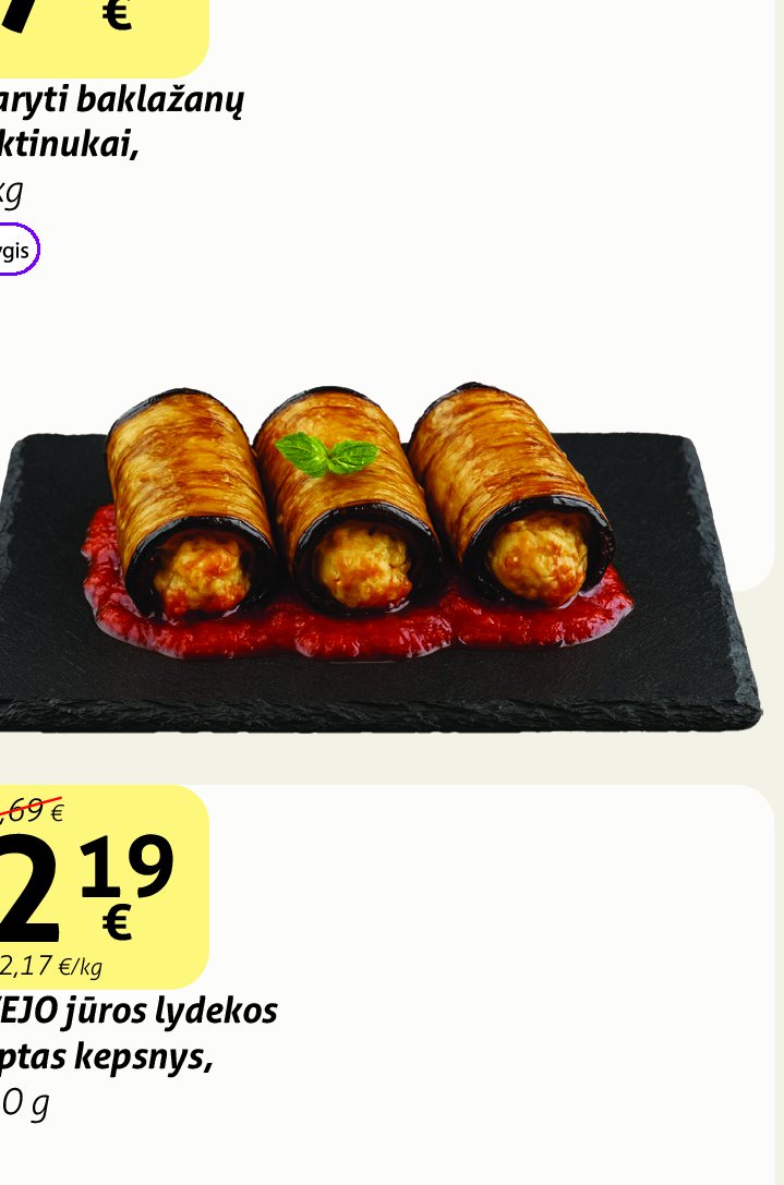 Įdaryti baklažanų suktinukai, 1 kg