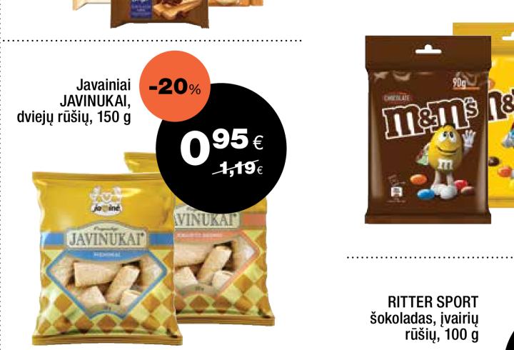 Javainiai JAVINUKAI, 150 g