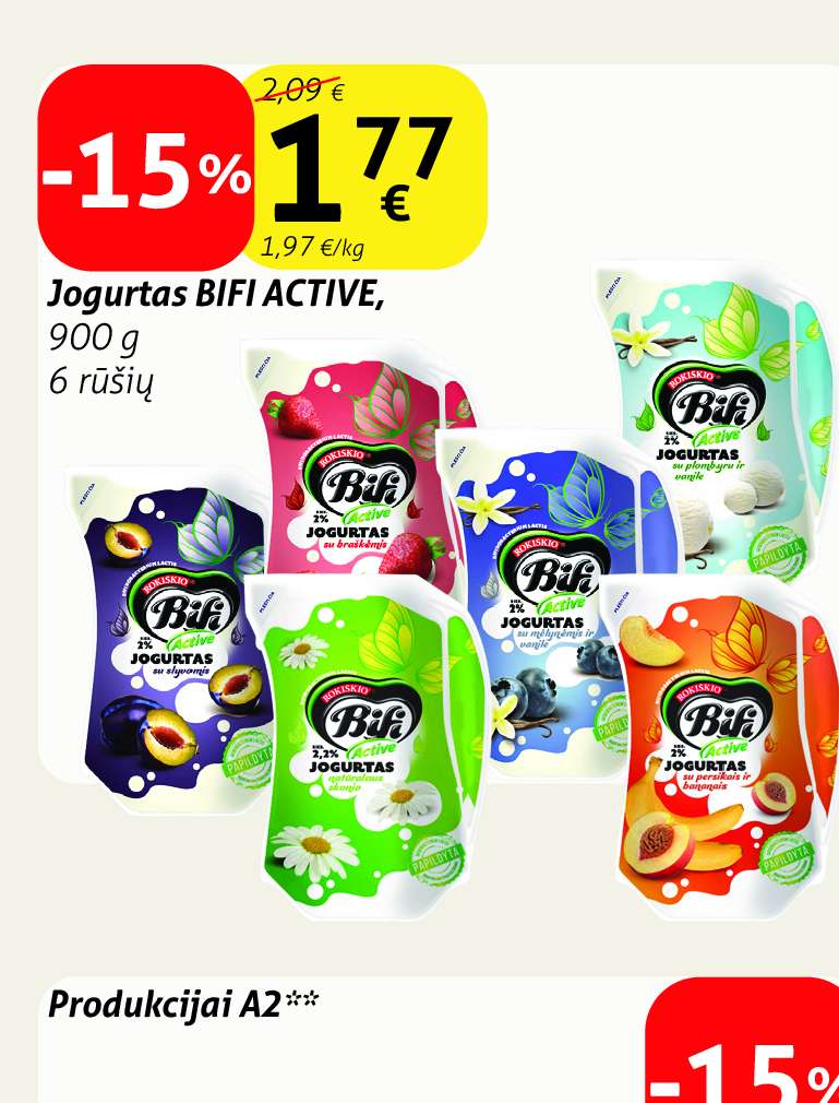 Jogurtas BIFI ACTIVE, 900 g