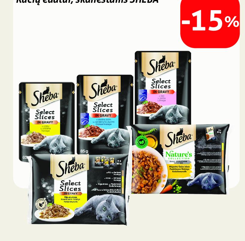 Kačių ėdalui, skanėstams SHEBA