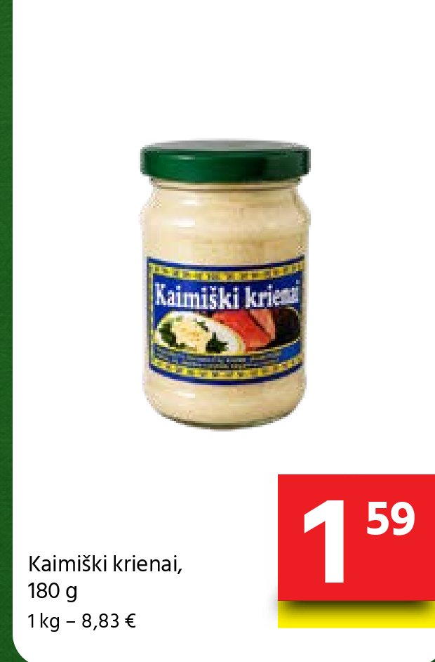 Kaimiški krienai, 180 g