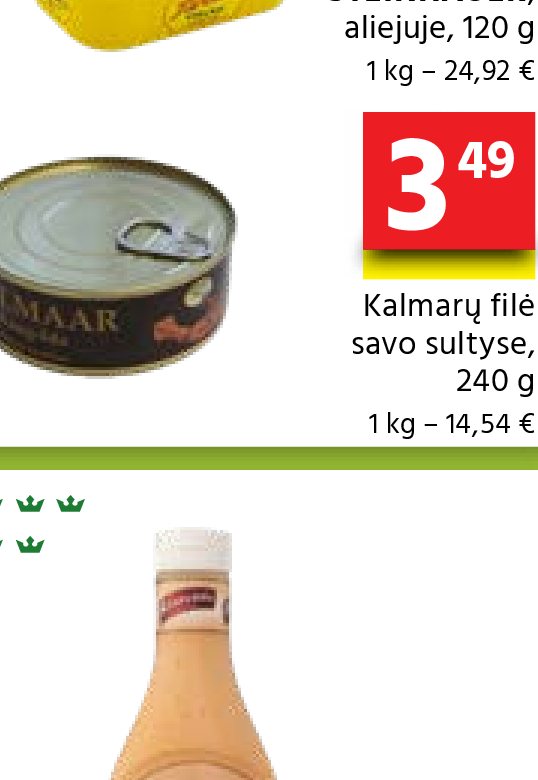 Kalmarų filė, 240 g