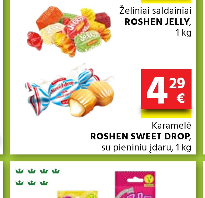 Karamelė ROSHEN SWEET DROP, 1 kg