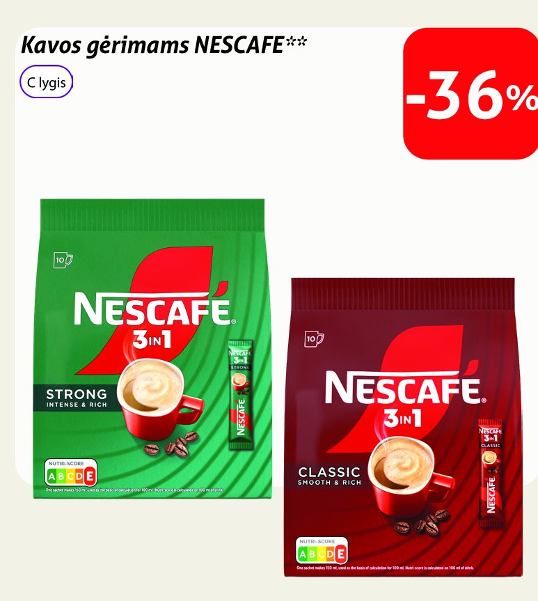 Kavos gėrimams NESCAFE