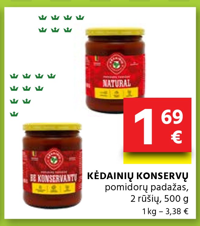 KĖDAINIŲ KONSERVŲ pomidorų padažas, 500 g