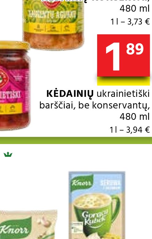 KĖDAINIŲ ukrainietiški barščiai, 480 ml