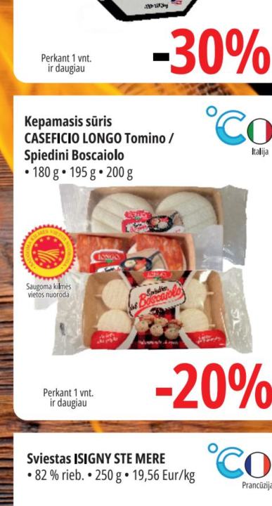 Kepamasis sūris CASEFICIO LONGO Tomino / Spiedini Boscaiolo, 180 g