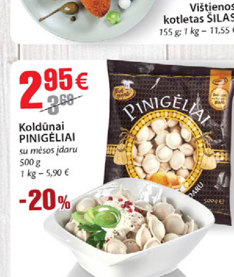 Koldūnai PINIGĖLIAI, 500 g
