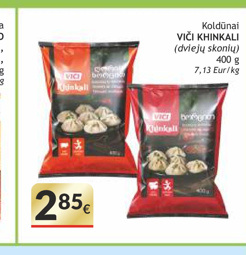 Koldūnai VIČI KHINKALI, 400 g