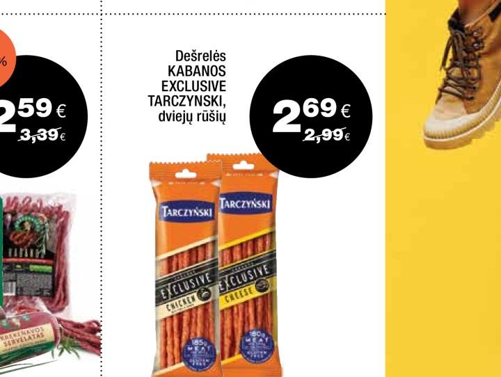 KREKENAVOS AGROFIRMOS karštai rūkytos dešros ir dešrelės