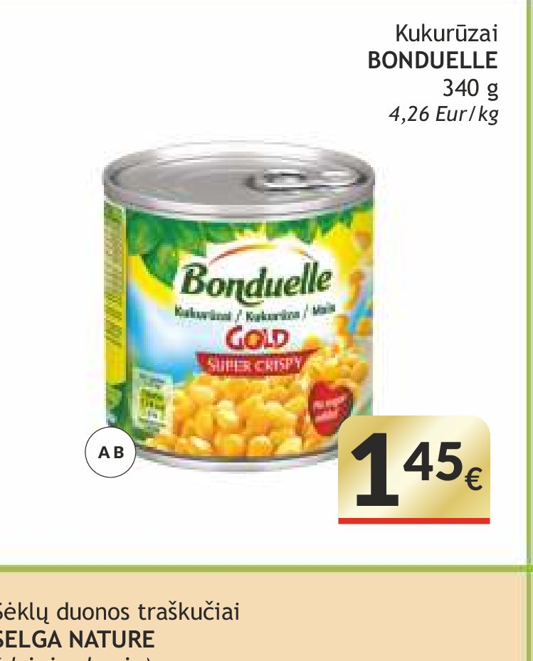 Kukūruzai BONDUELLE, 340 g