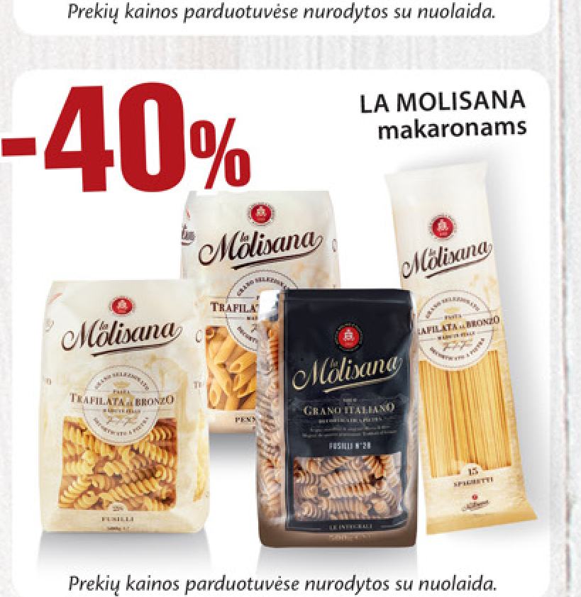 LA MOLISANA makaronams