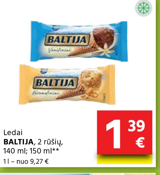 Ledai BALTIJA, 140 ml