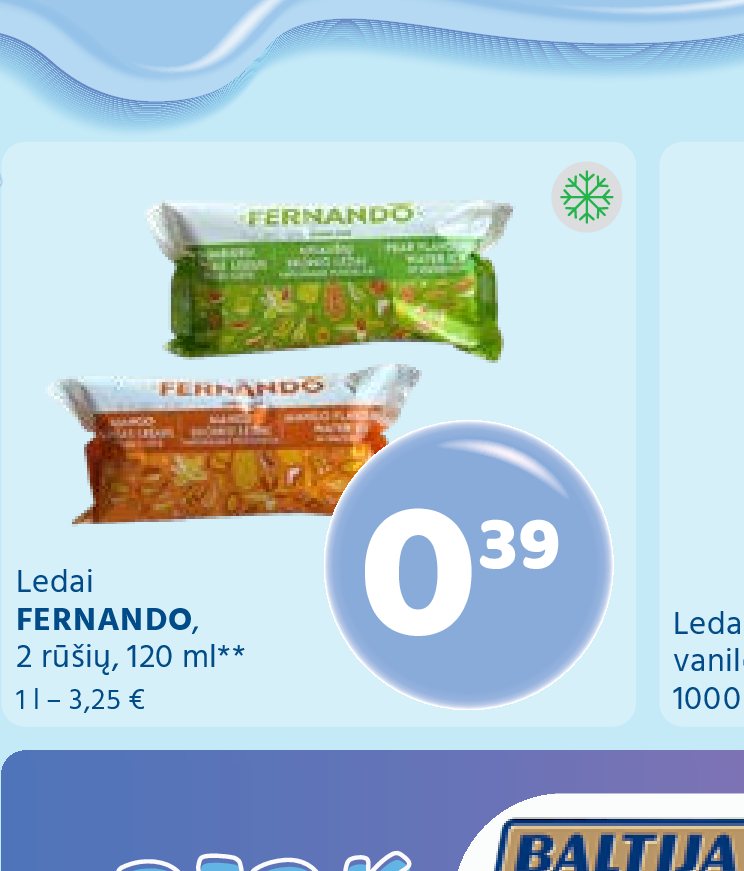 Ledai FERNANDO, 2 rūšių, , 120 ml