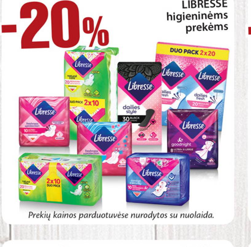 LIBRESSE higieninėms prekėms