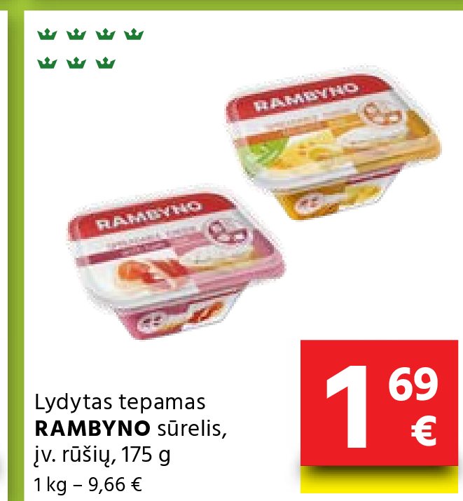 Lydytas tepamas RAMBYNO sūrelis, 175 g