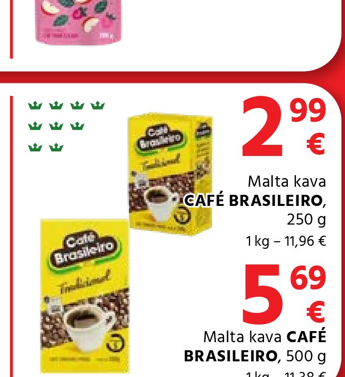 Malta kava CAFÉ BRASILEIRO, 250 g