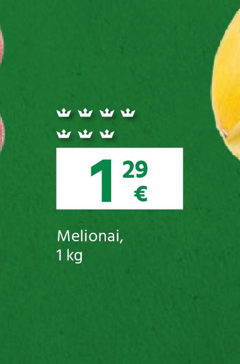 Melionai, 1 kg