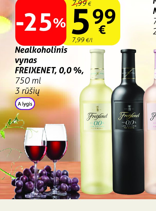 Nealkoholinis vynas FREIXENET, 750 ml