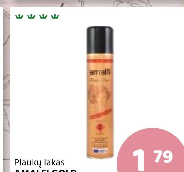 Plaukų lakas AMALFI GOLD, 200 ml