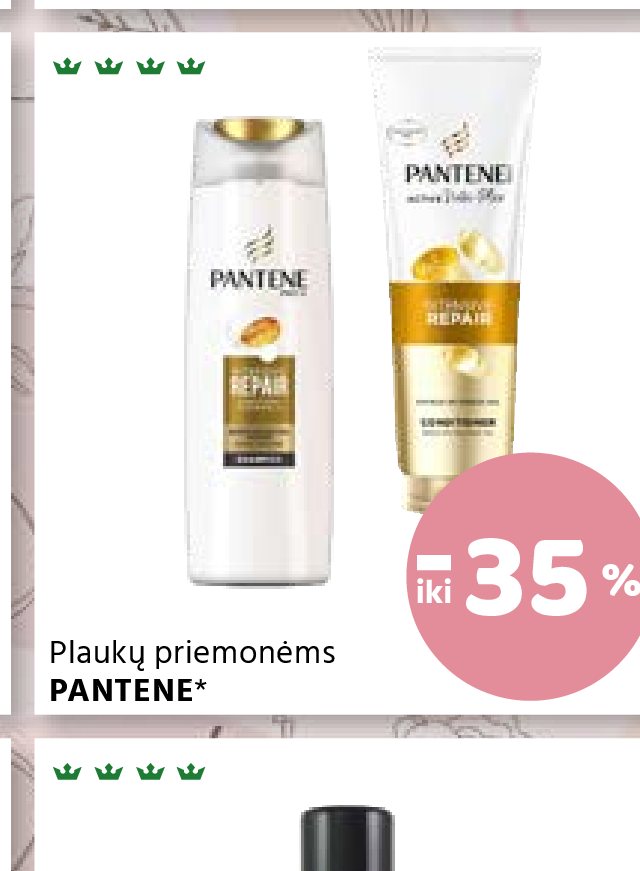 Plaukų priemonėms PANTENE