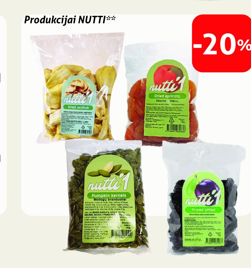 Produkcijai NUTTI