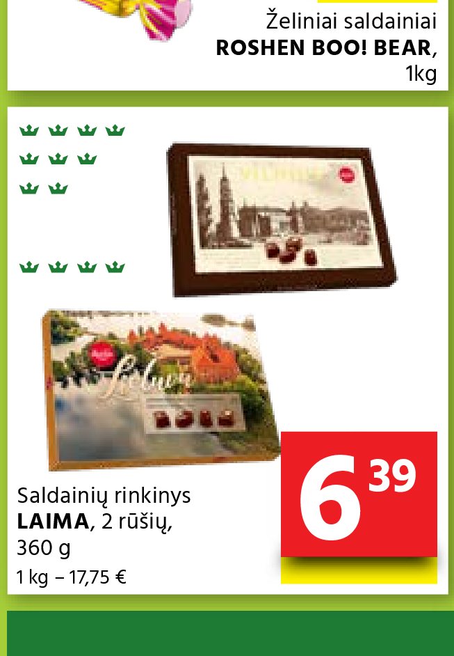 Saldainių rinkinys LAIMA, 360 g