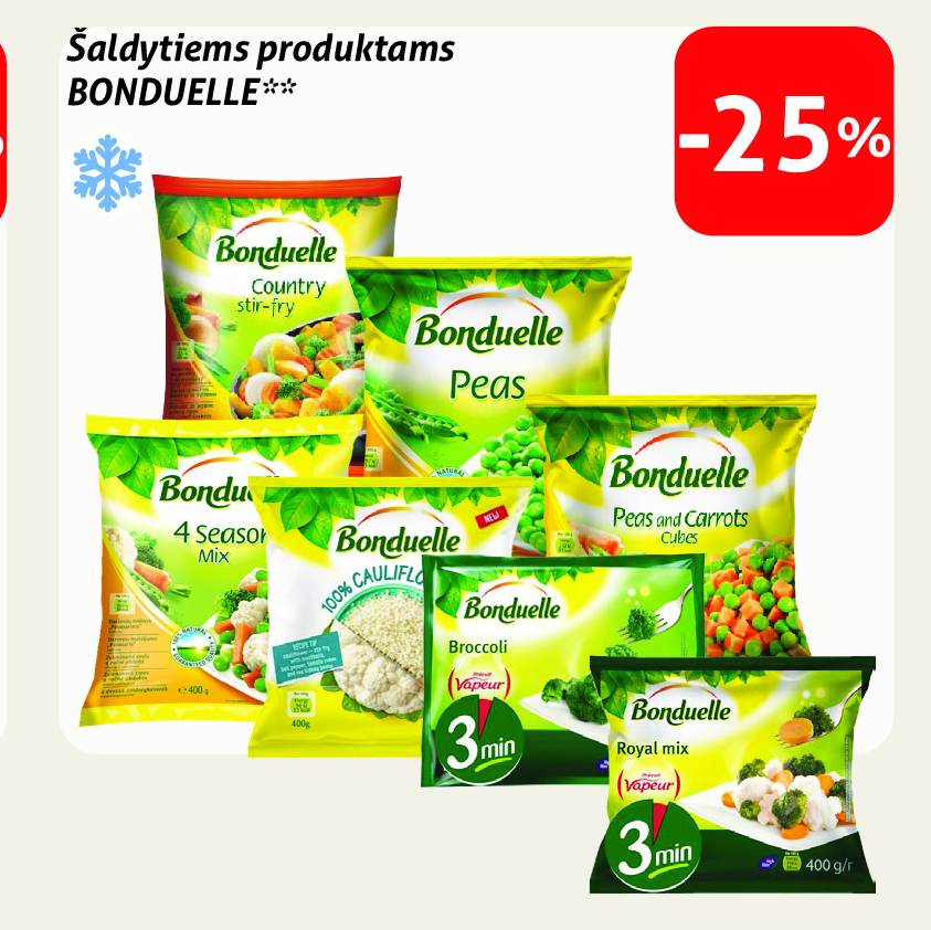 Šaldytiems produktams BONDUELLE