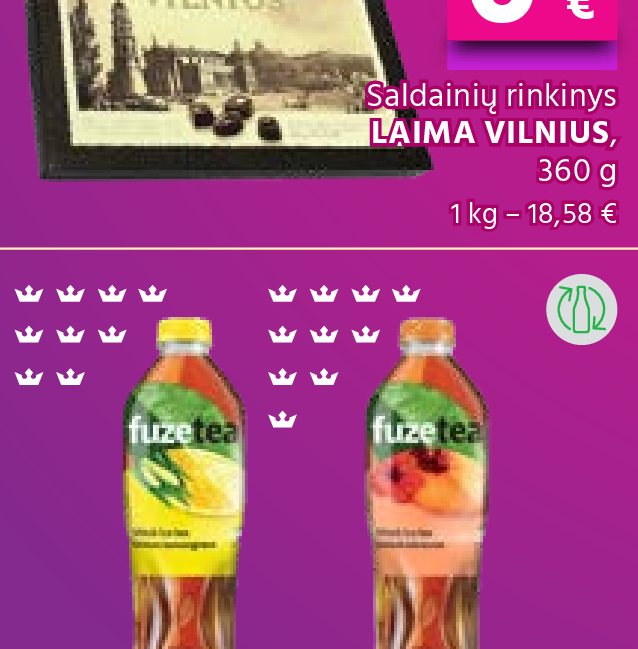 Šalta arbata FUZE TEA, 1.5 l