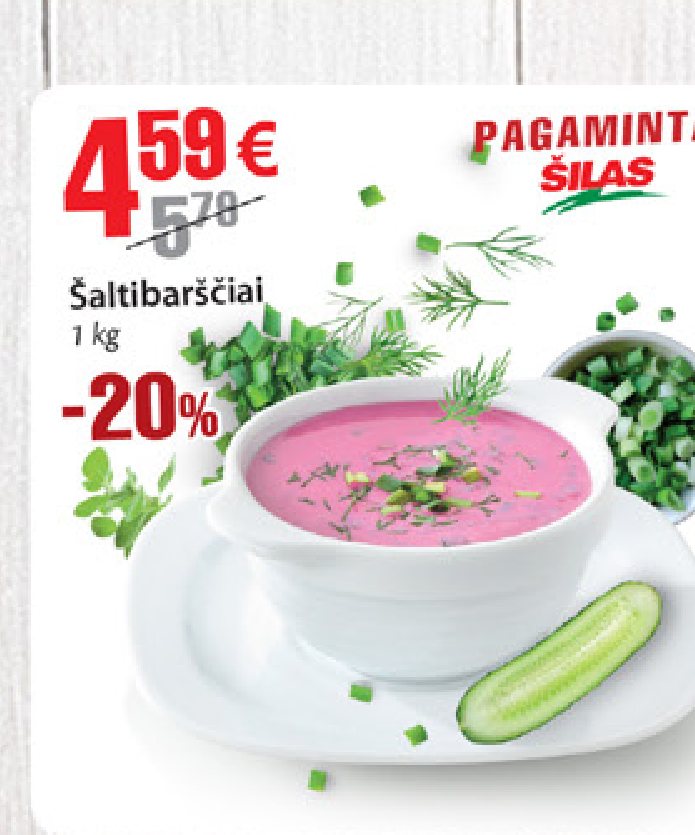 Šaltibarščiai, 1 kg