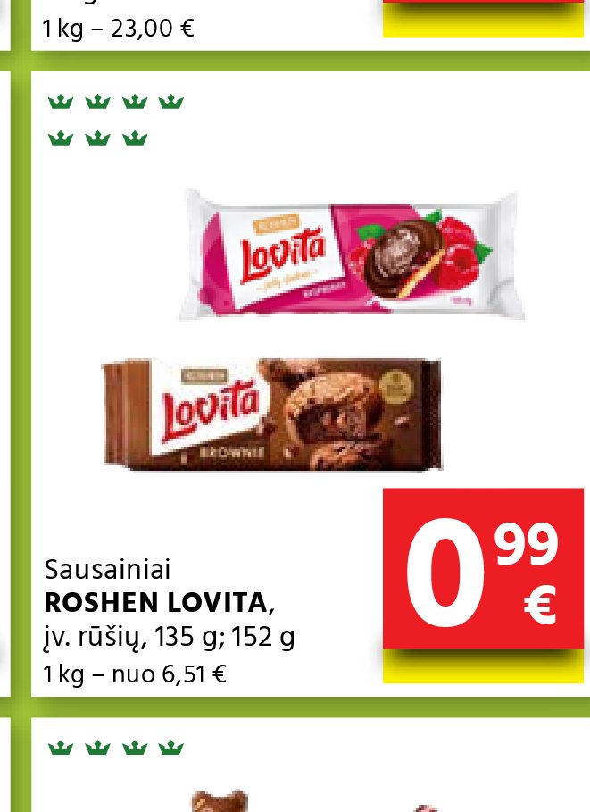 Sausainiai ROSHEN LOVITA, 135 g