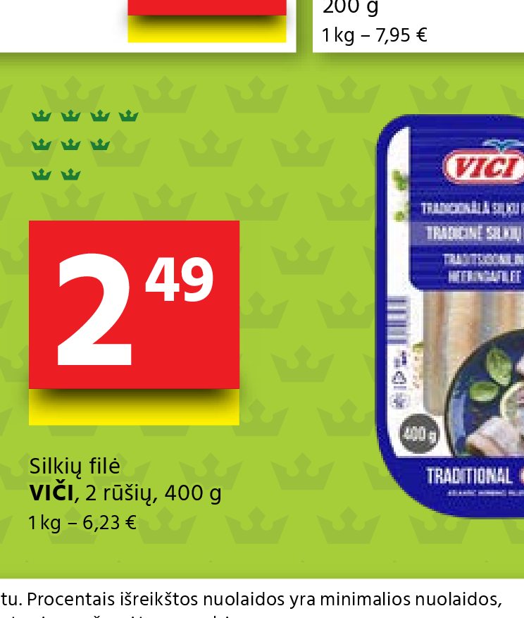 Silkių filė VIČI, 400 g