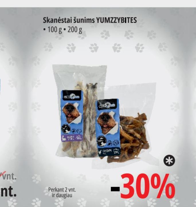 Skanėstai šunims YUMZZYBITES, 100 g